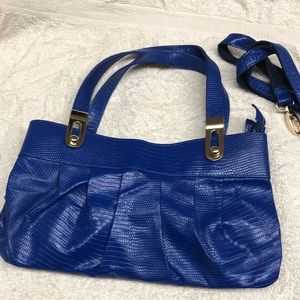 Small blue handbag